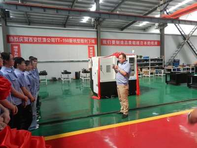 創新引領未來 西安巨浪精密機械TT150數控車床成功下線